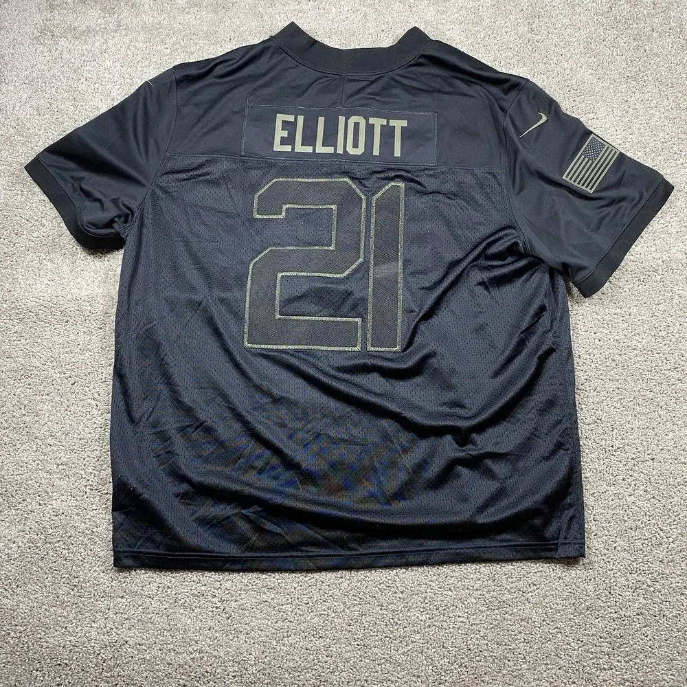 NEW‎ Nike Ezekiel Elliott Jersey #21 Salute to Service Cowboys NFL Mens 3XL $170 - Picture 2 of 9